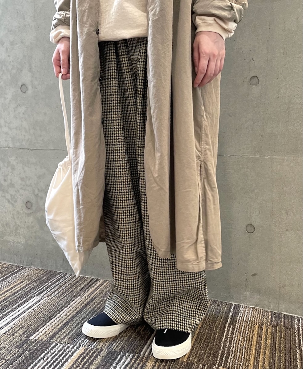 NHT2454WC(パンツ) MIX WOOL CHECK EASY PANTS