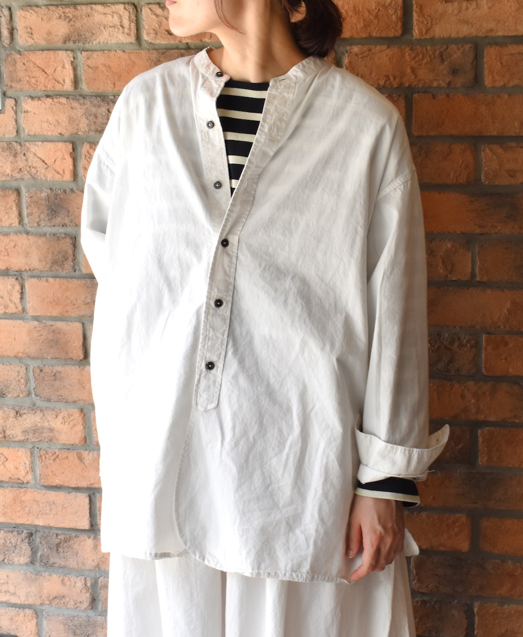 INAM2471PD(シャツ) 40s POPLIN OVERDYED UTILITY SHIRT