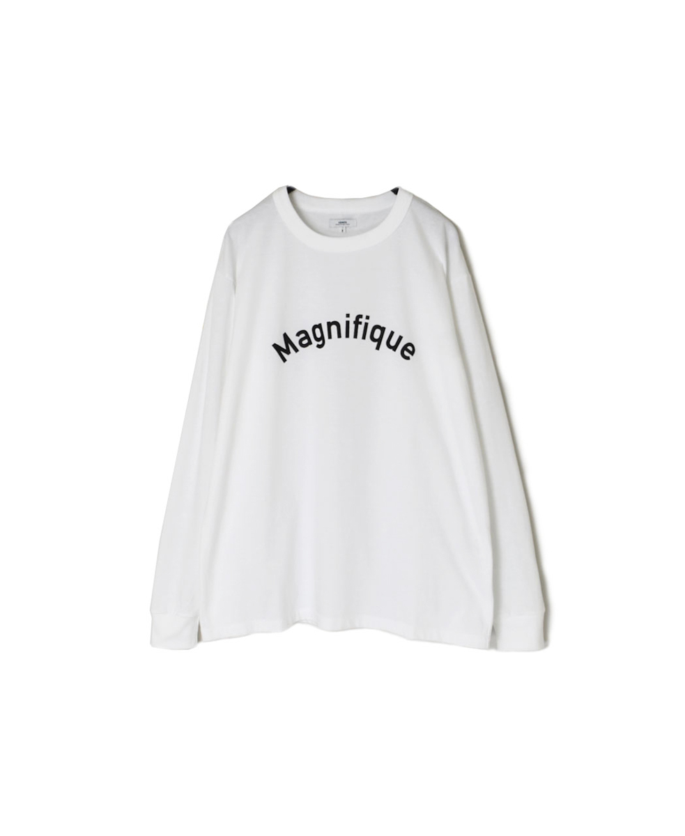 NFA2351P41(Tシャツ) "MAGNIFIQUE"COTTON JERSEY CREW NECK OVERSIZE L/SL T WITH CUFF