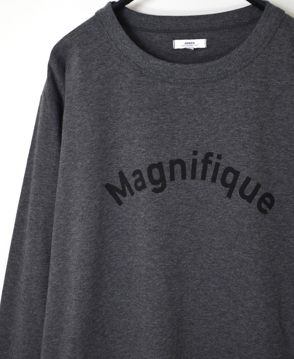 NFA2351P41(Tシャツ) "MAGNIFIQUE"COTTON JERSEY CREW NECK OVERSIZE L/SL T WITH CUFF