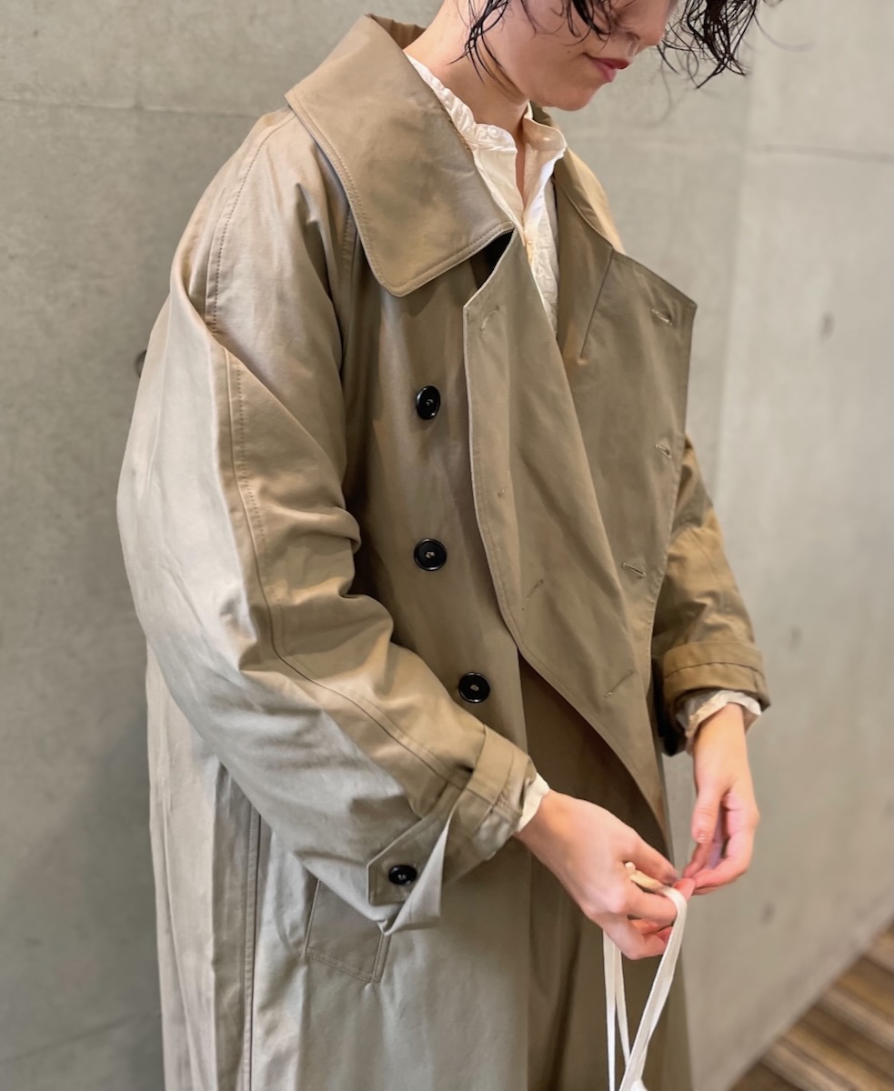 NHT2371KT(コート) COTTON NYLON DOUBLE OVER COAT