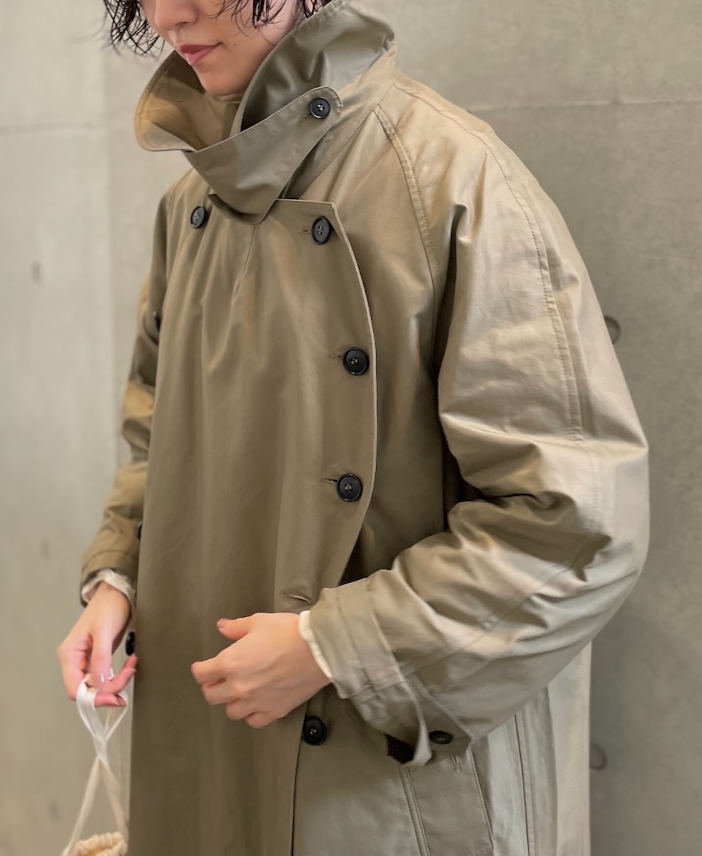 NHT2371KT(コート) COTTON NYLON DOUBLE OVER COAT