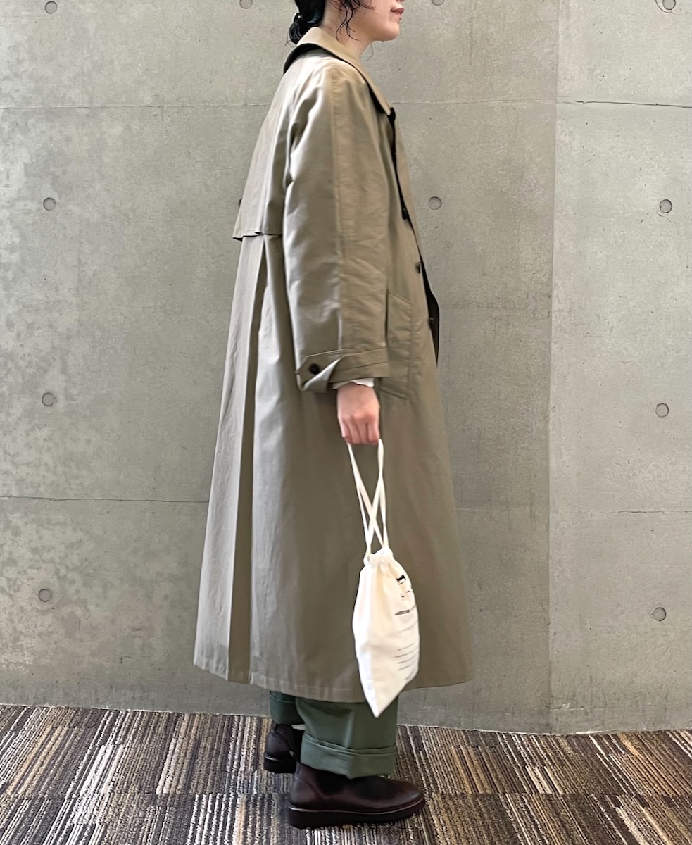 NHT2371KT(コート) COTTON NYLON DOUBLE OVER COAT