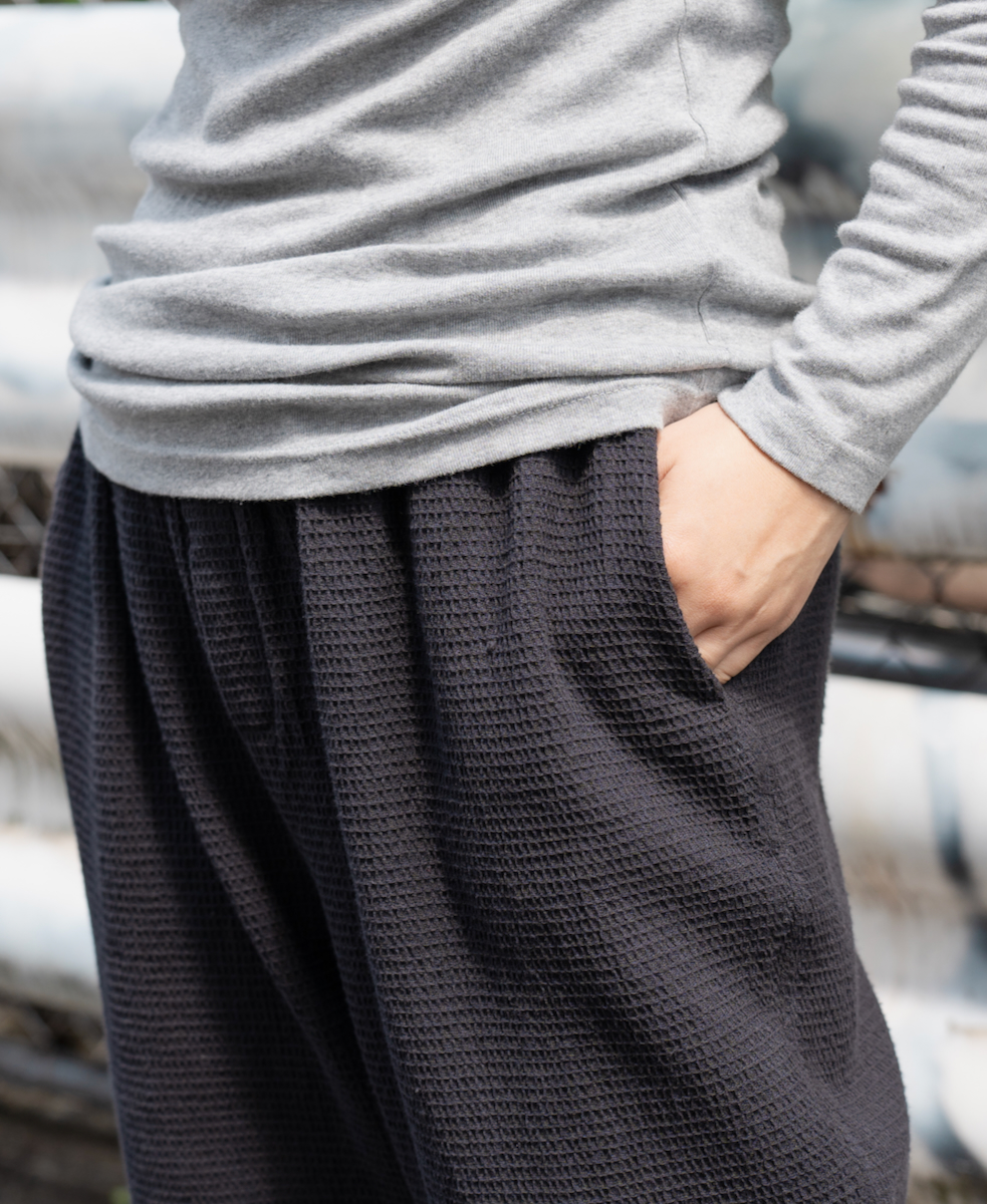 INHT2453WPD(パンツ) WAFFLE PLAIN OVERDYE EASY PANTS