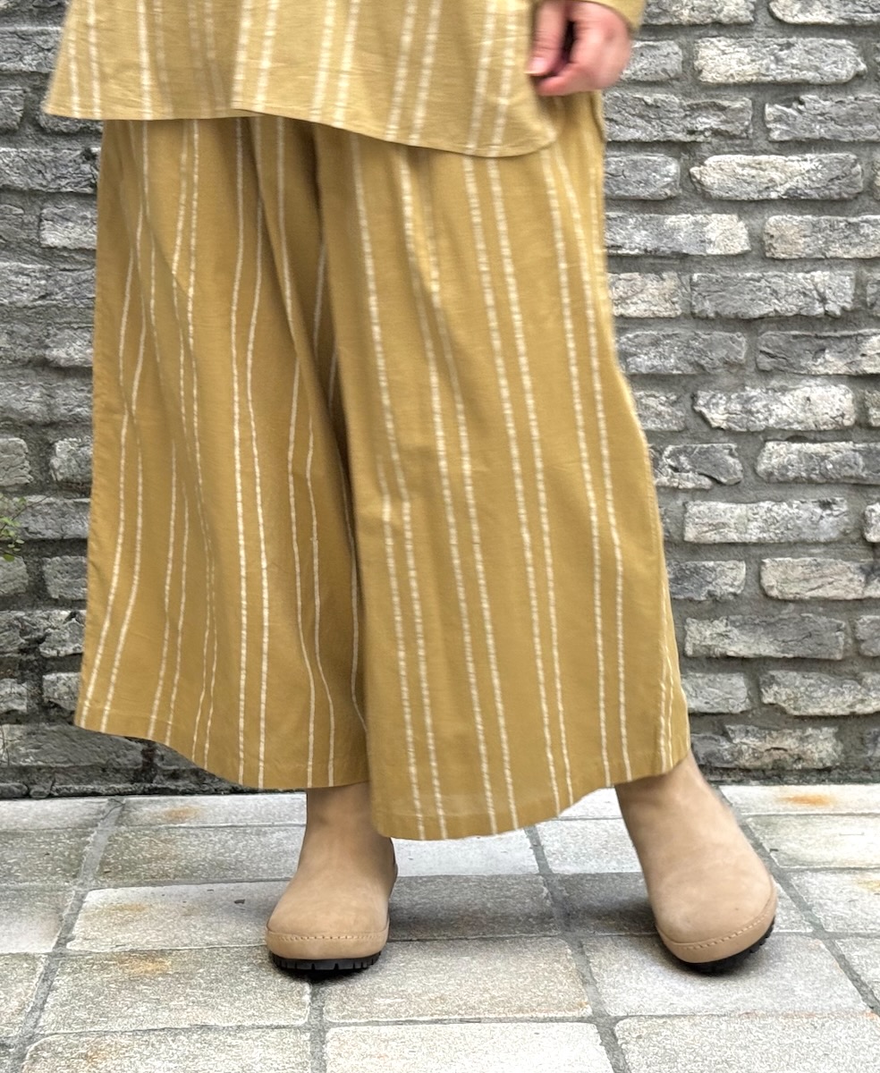 NMDS24624(パンツ) 60s COTTON STRIPE BLOCK PRINT EASY PANTS