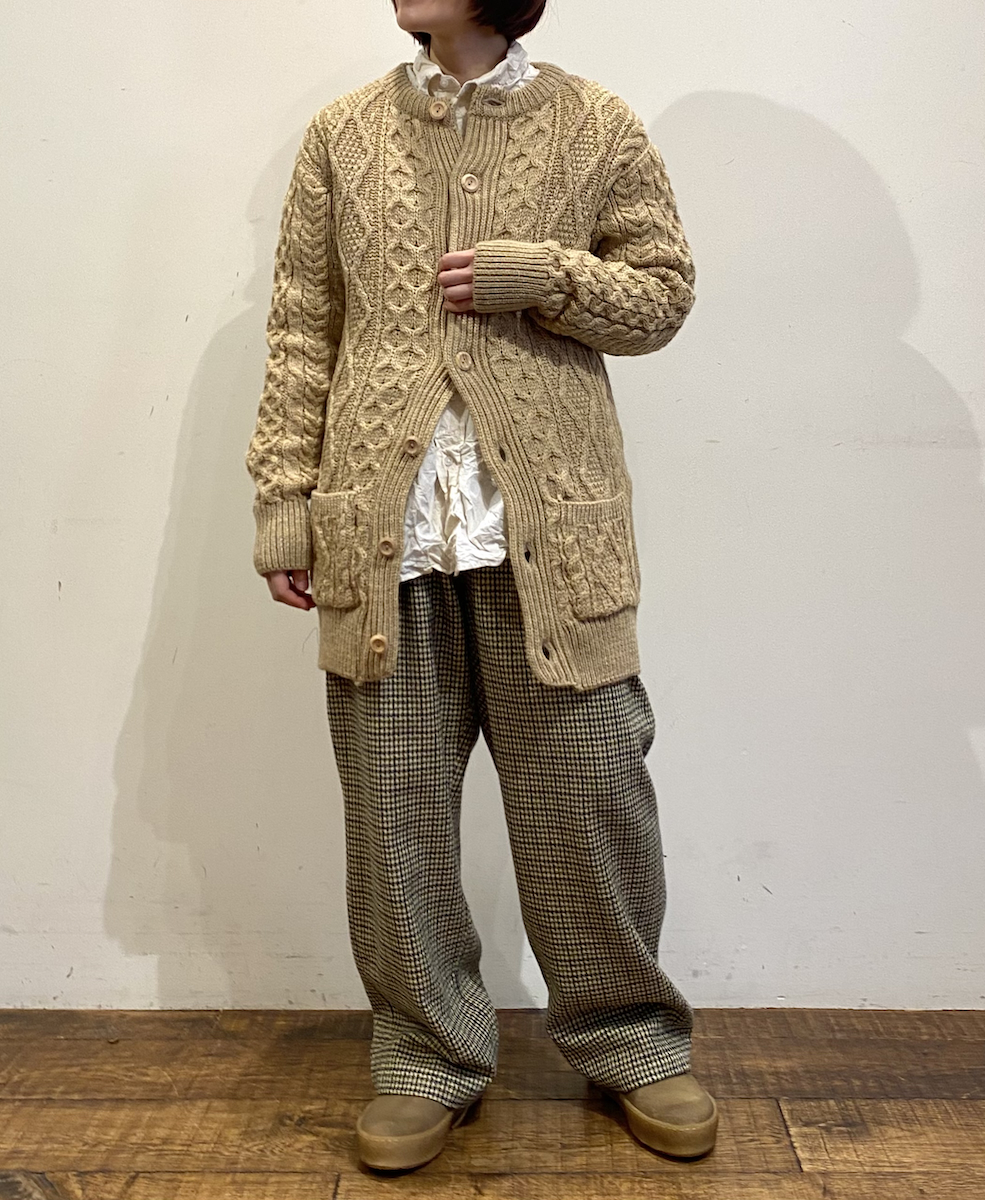 NHT2454WC(パンツ) MIX WOOL CHECK EASY PANTS