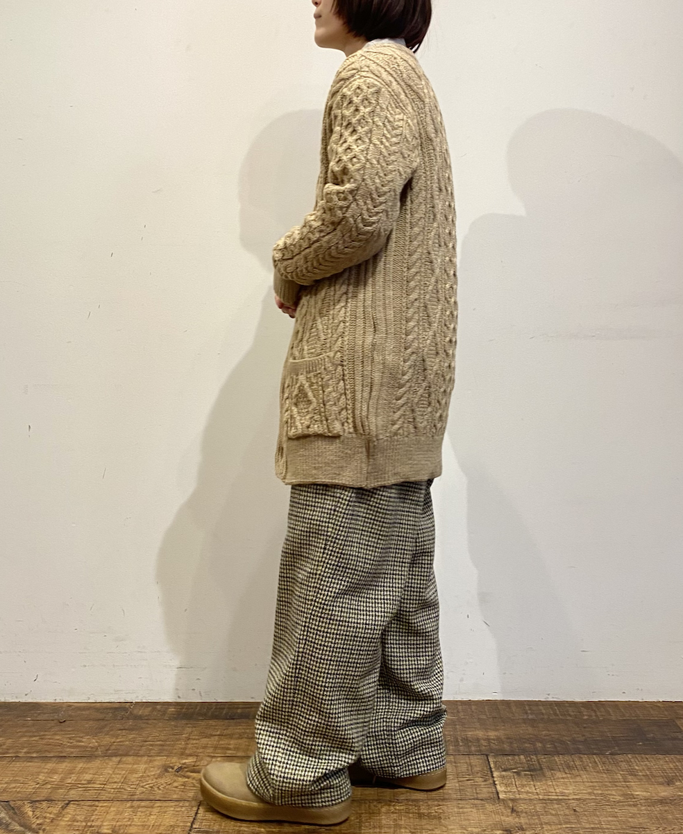 NHT2454WC(パンツ) MIX WOOL CHECK EASY PANTS