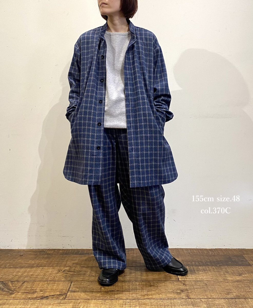 NHT2454WC(パンツ) MIX WOOL CHECK EASY PANTS