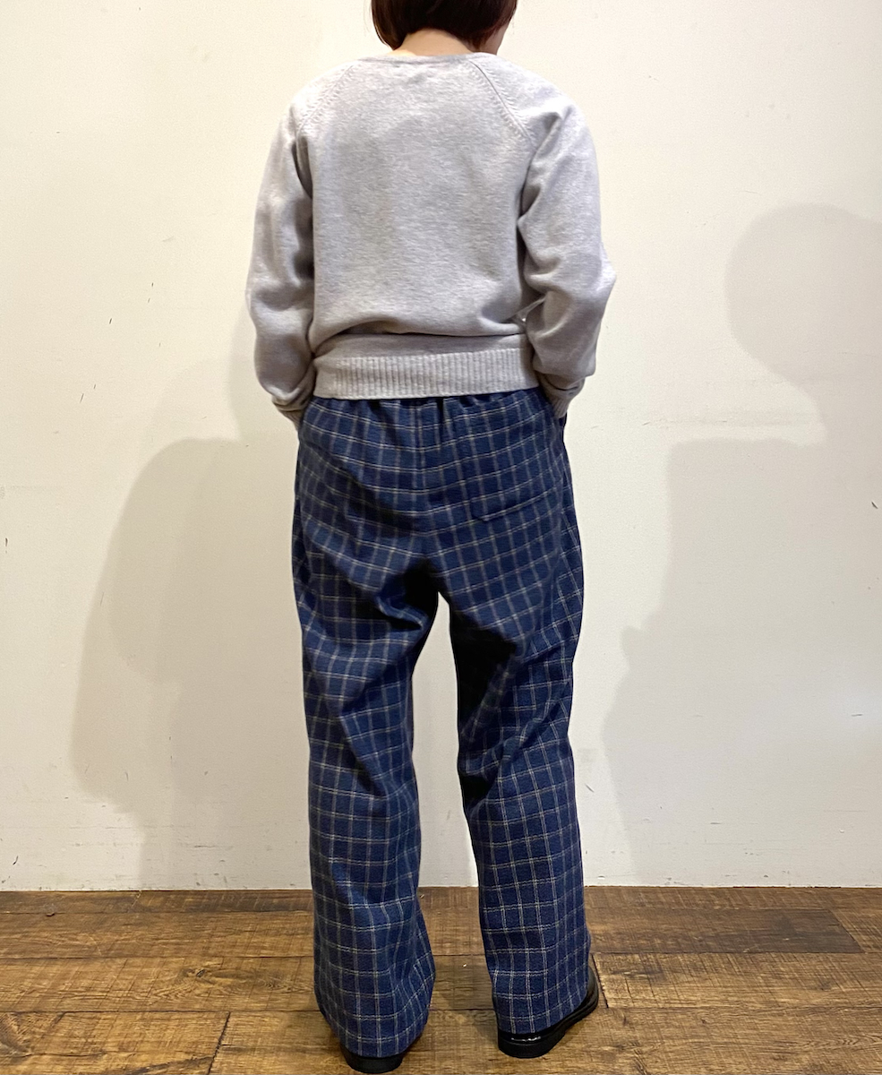 NHT2454WC(パンツ) MIX WOOL CHECK EASY PANTS