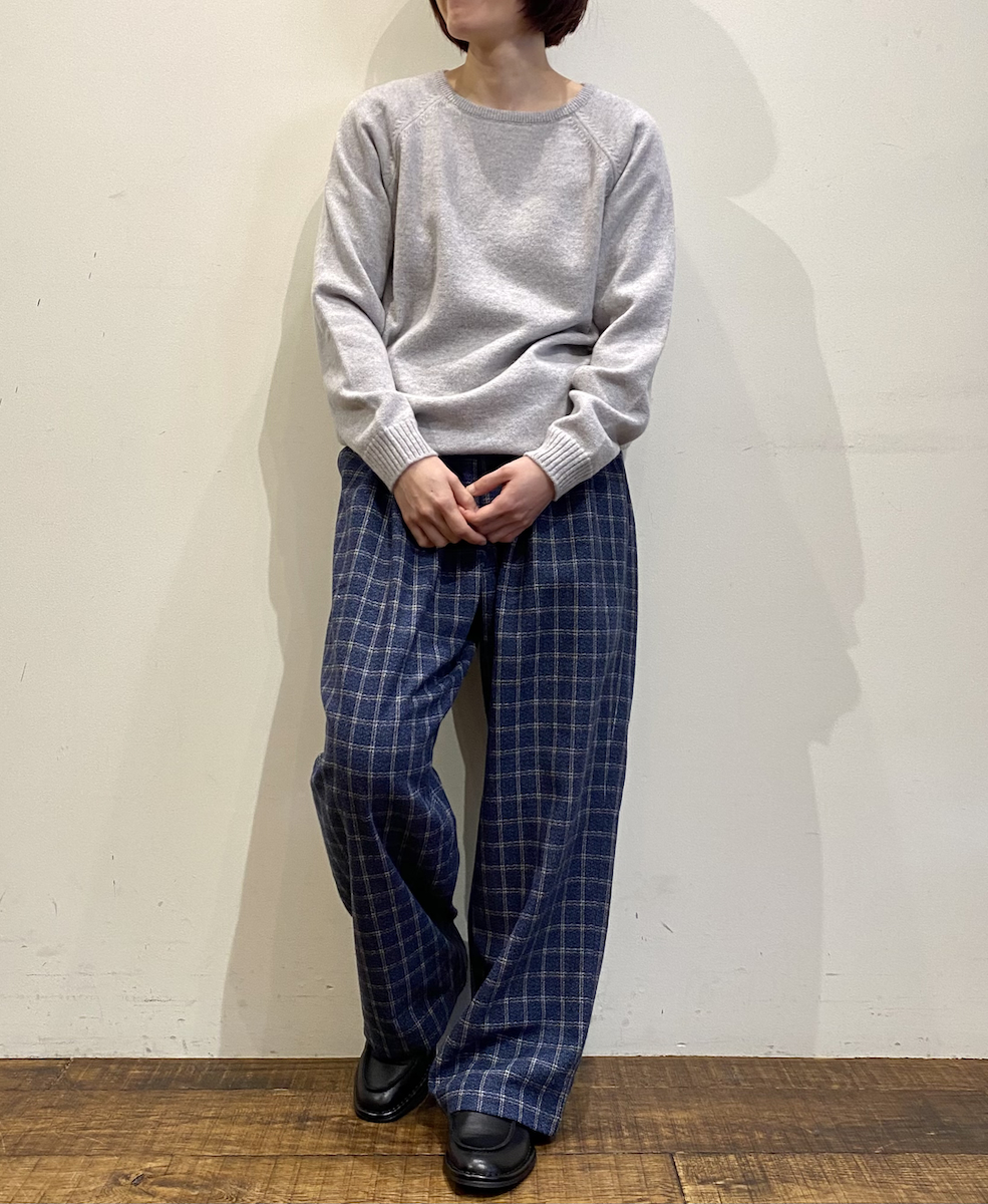 NHT2454WC(パンツ) MIX WOOL CHECK EASY PANTS