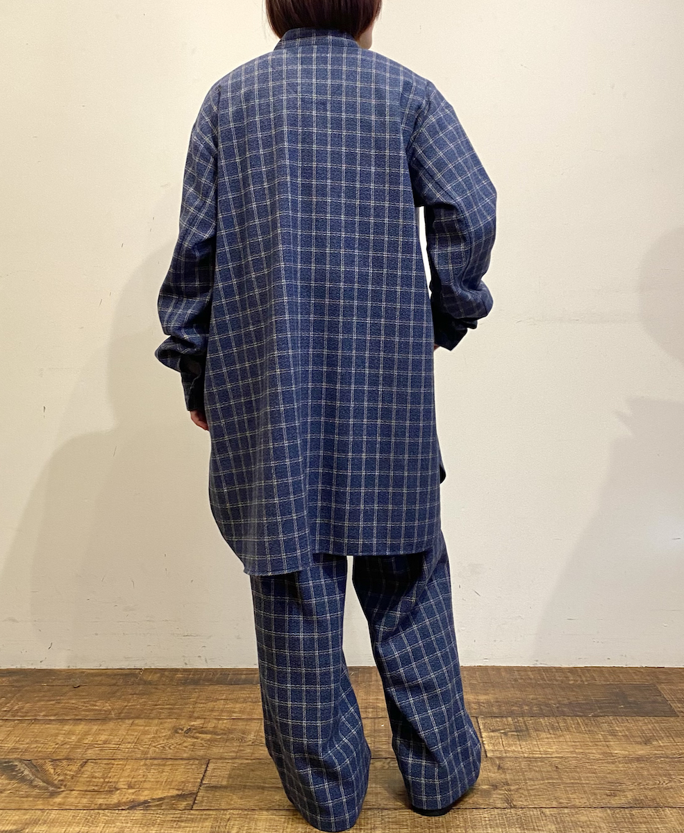 NHT2454WC(パンツ) MIX WOOL CHECK EASY PANTS