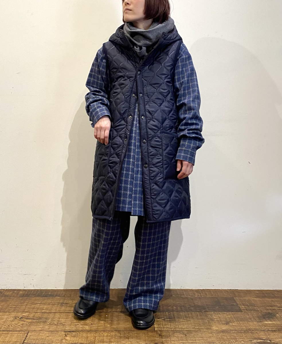 NHT2454WC(パンツ) MIX WOOL CHECK EASY PANTS