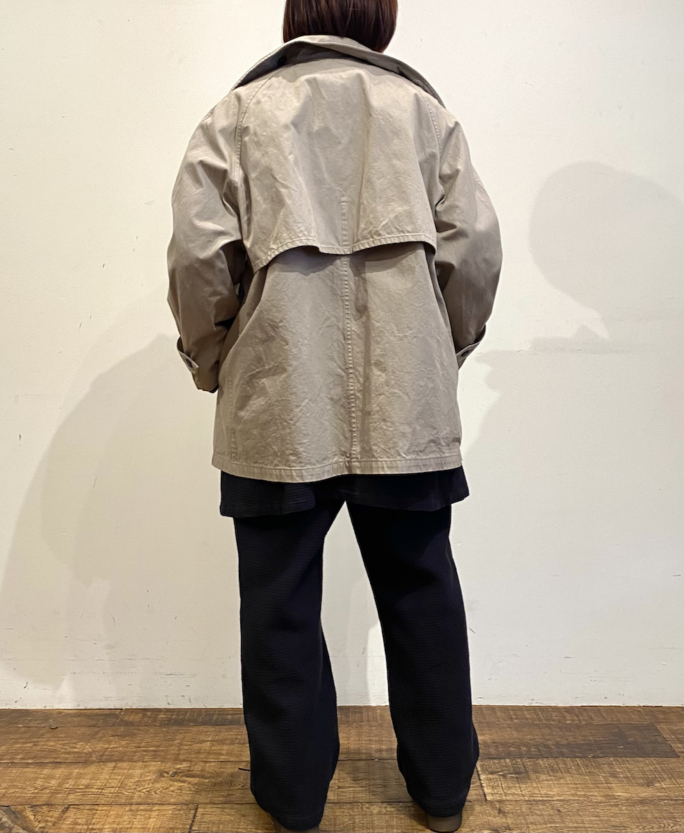 NHT2352DT (コート) HEAVY WEIGHT COTTON TWILL OVERDYE BALMACAAN SHORT COAT