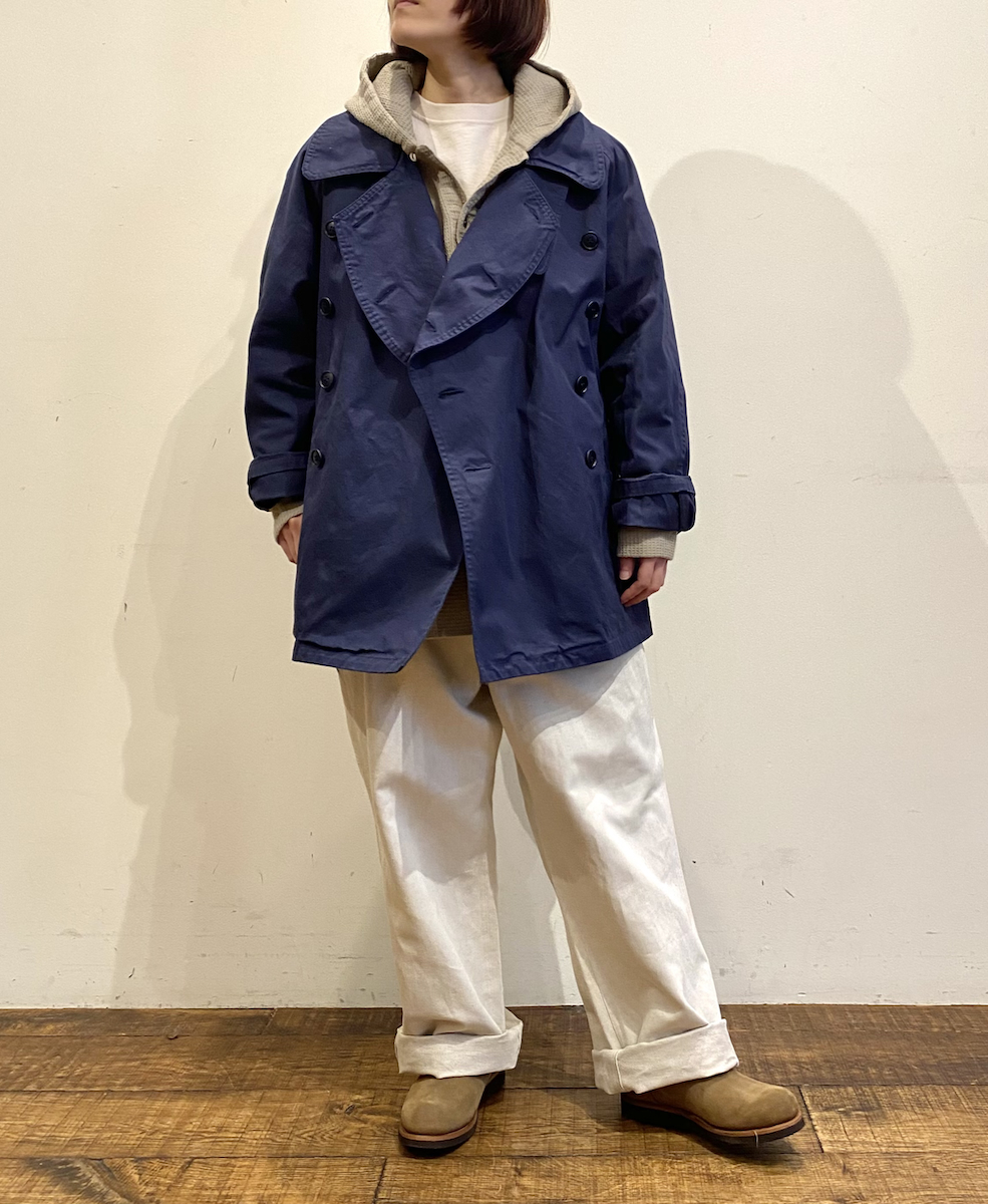 INHT2452WPD (シャツ) WAFFLE PLAIN OVERDYE HOODED PULLOVER SHIRTS