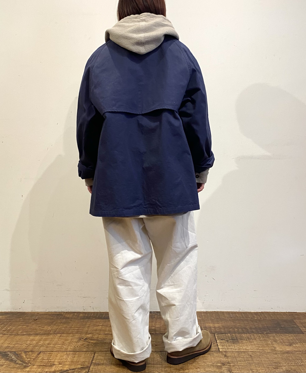 INHT2452WPD (シャツ) WAFFLE PLAIN OVERDYE HOODED PULLOVER SHIRTS