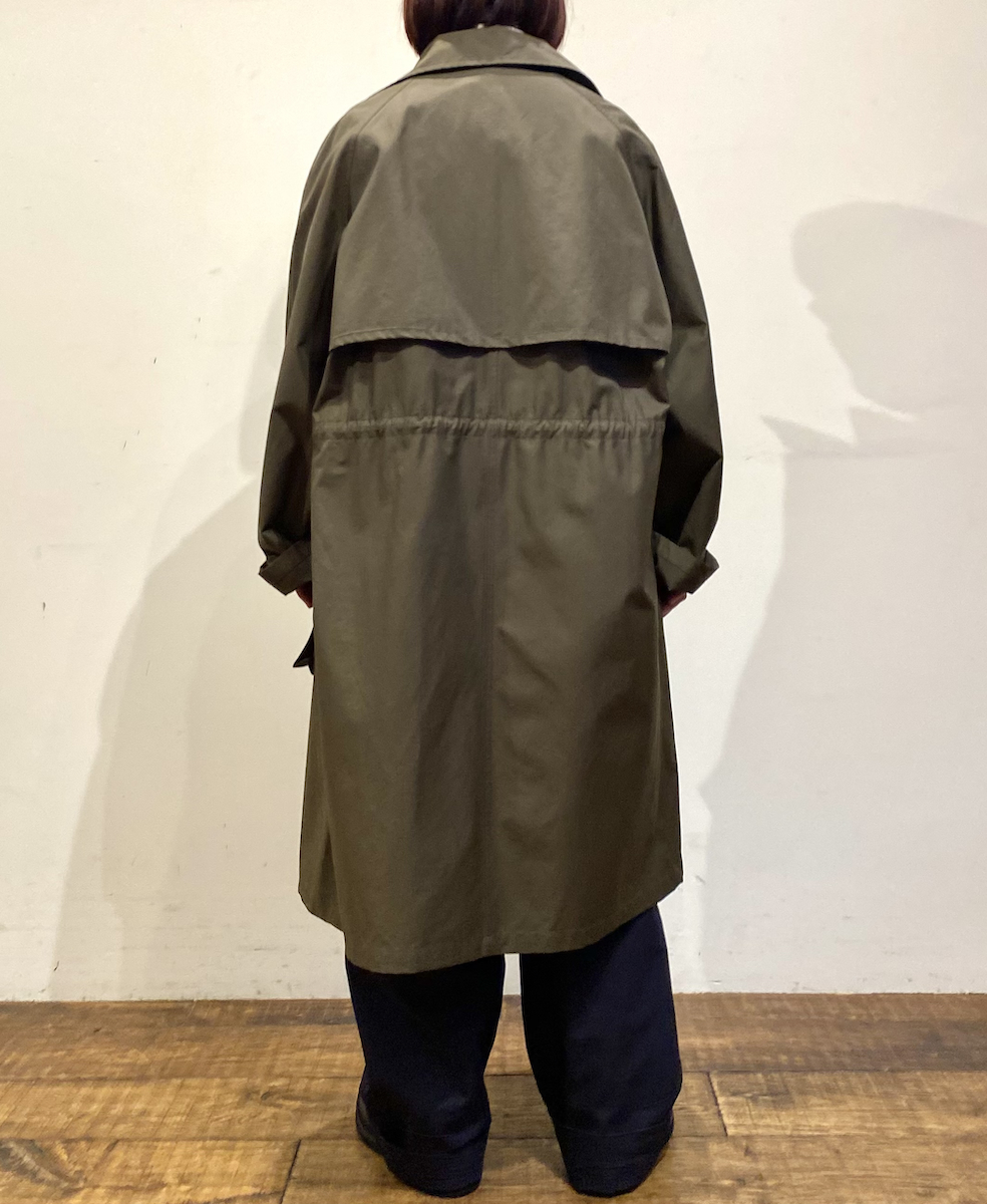 NHT2412KT(コート) COTTON NYLON BALMACAAN COAT WITH GUSSETED POCKET