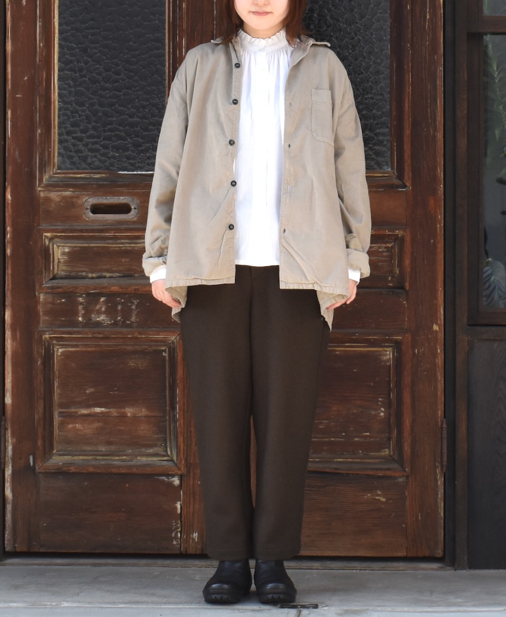 INHT2461CD(シャツ) 26 WALES CORDUROY OVERDYE ONE-UP COLLAR SHIRT