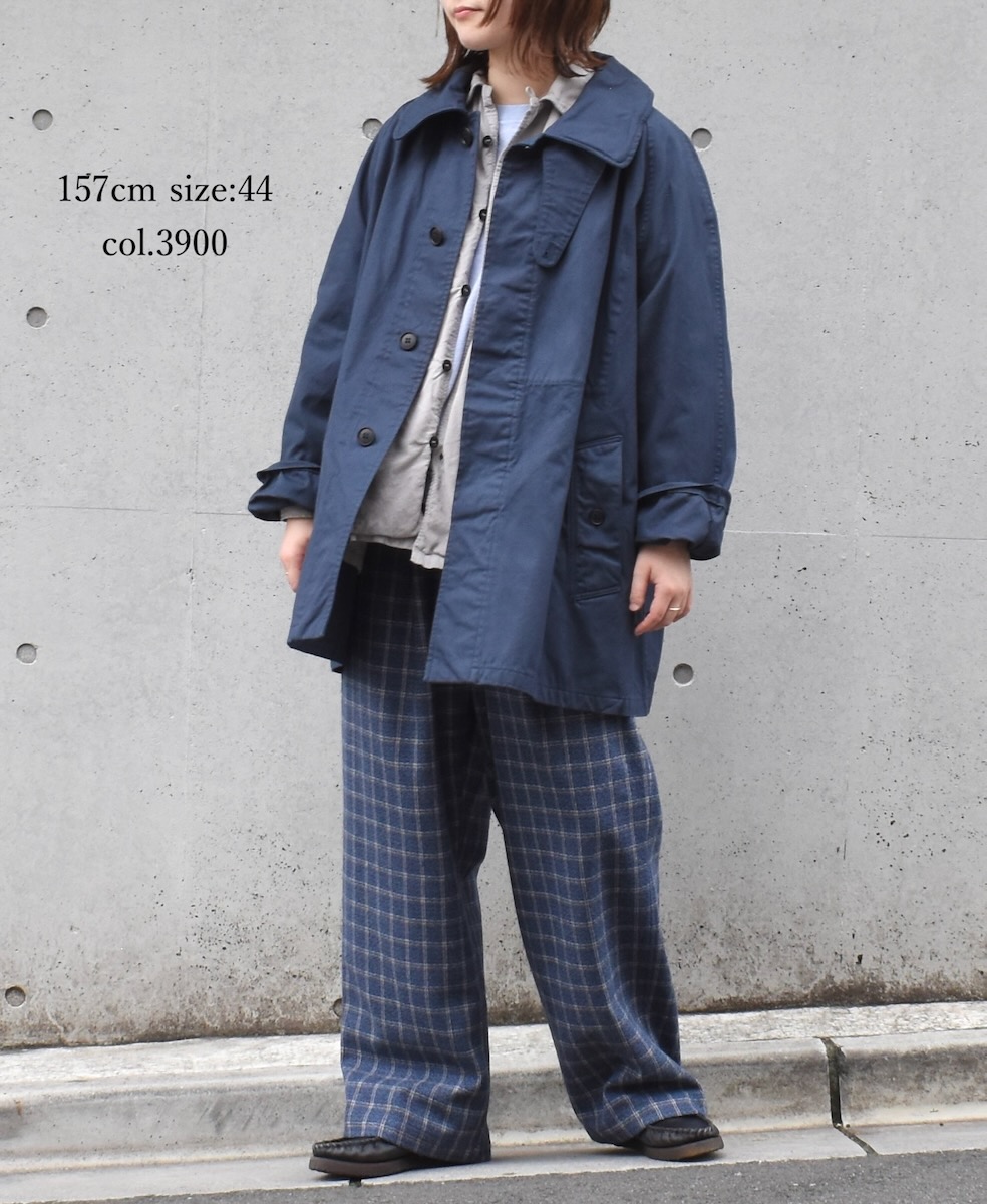 NHT2352DT (コート) HEAVY WEIGHT COTTON TWILL OVERDYE BALMACAAN SHORT COAT