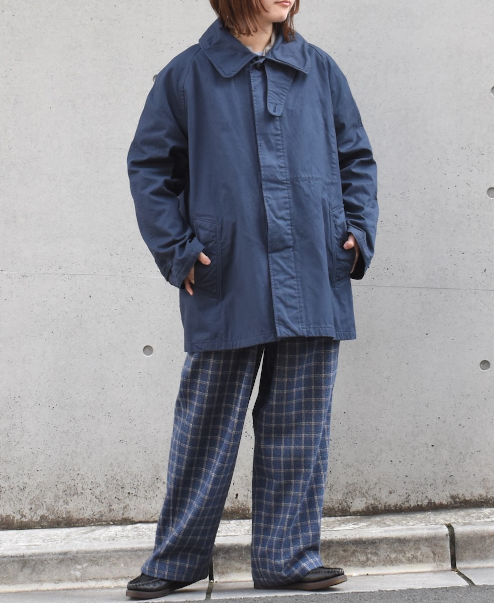 NHT2352DT (コート) HEAVY WEIGHT COTTON TWILL OVERDYE BALMACAAN SHORT COAT