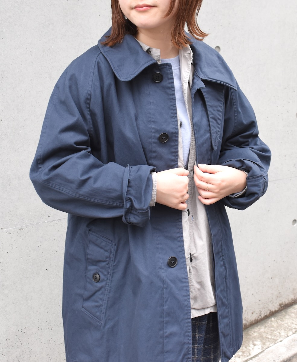 NHT2352DT (コート) HEAVY WEIGHT COTTON TWILL OVERDYE BALMACAAN SHORT COAT