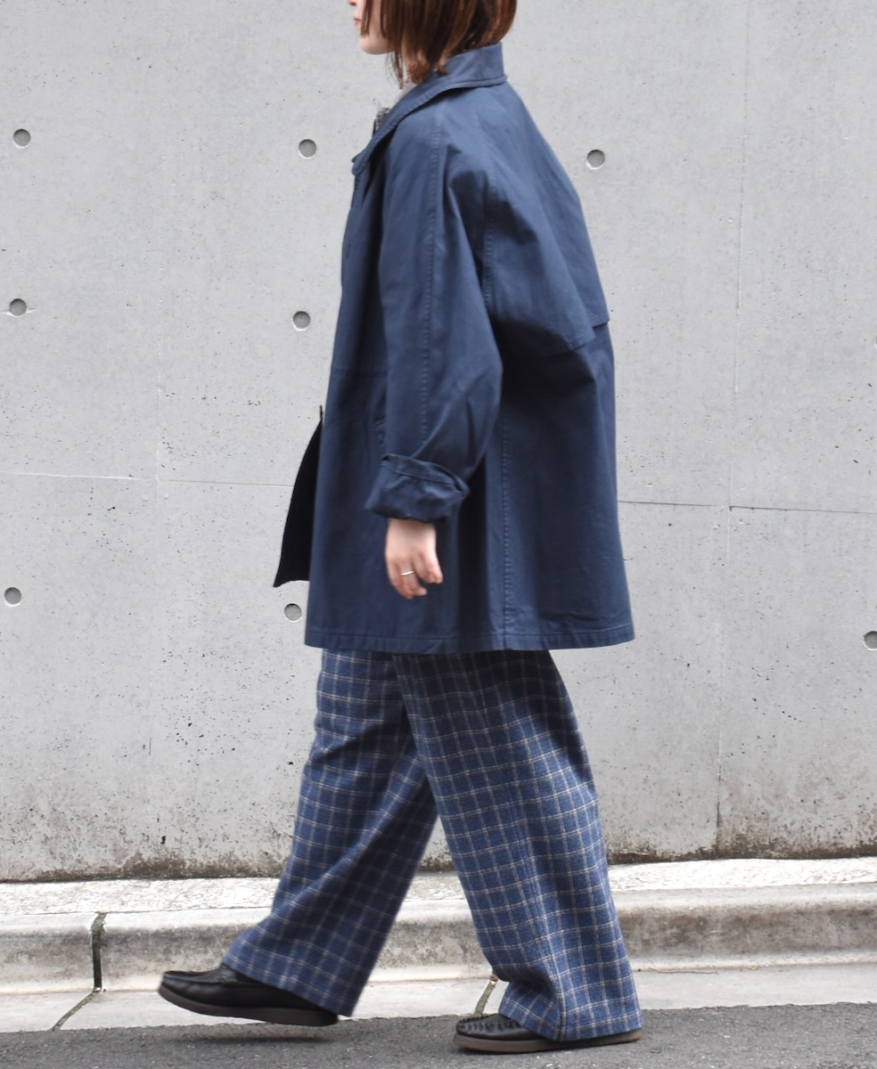 NHT2352DT (コート) HEAVY WEIGHT COTTON TWILL OVERDYE BALMACAAN SHORT COAT