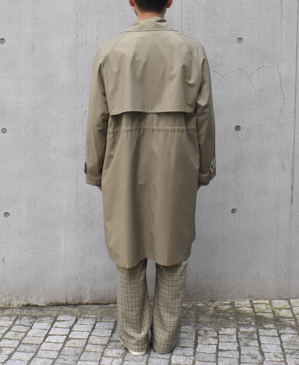 NHT2412KT(コート) COTTON NYLON BALMACAAN COAT WITH GUSSETED POCKET