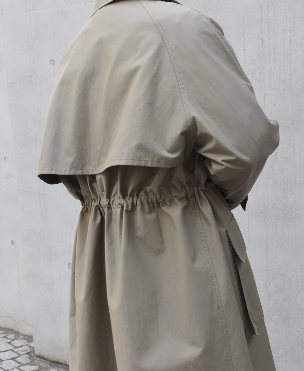 NHT2412KT(コート) COTTON NYLON BALMACAAN COAT WITH GUSSETED POCKET