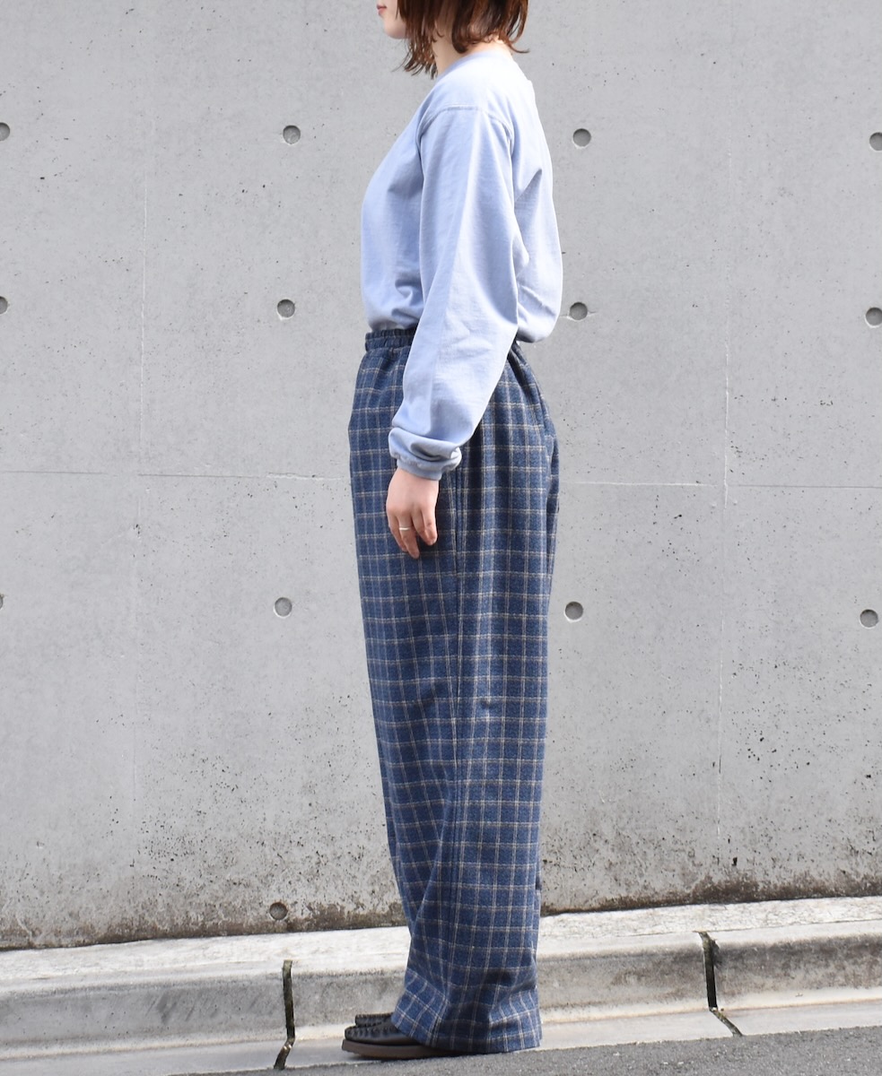 NHT2454WC(パンツ) MIX WOOL CHECK EASY PANTS