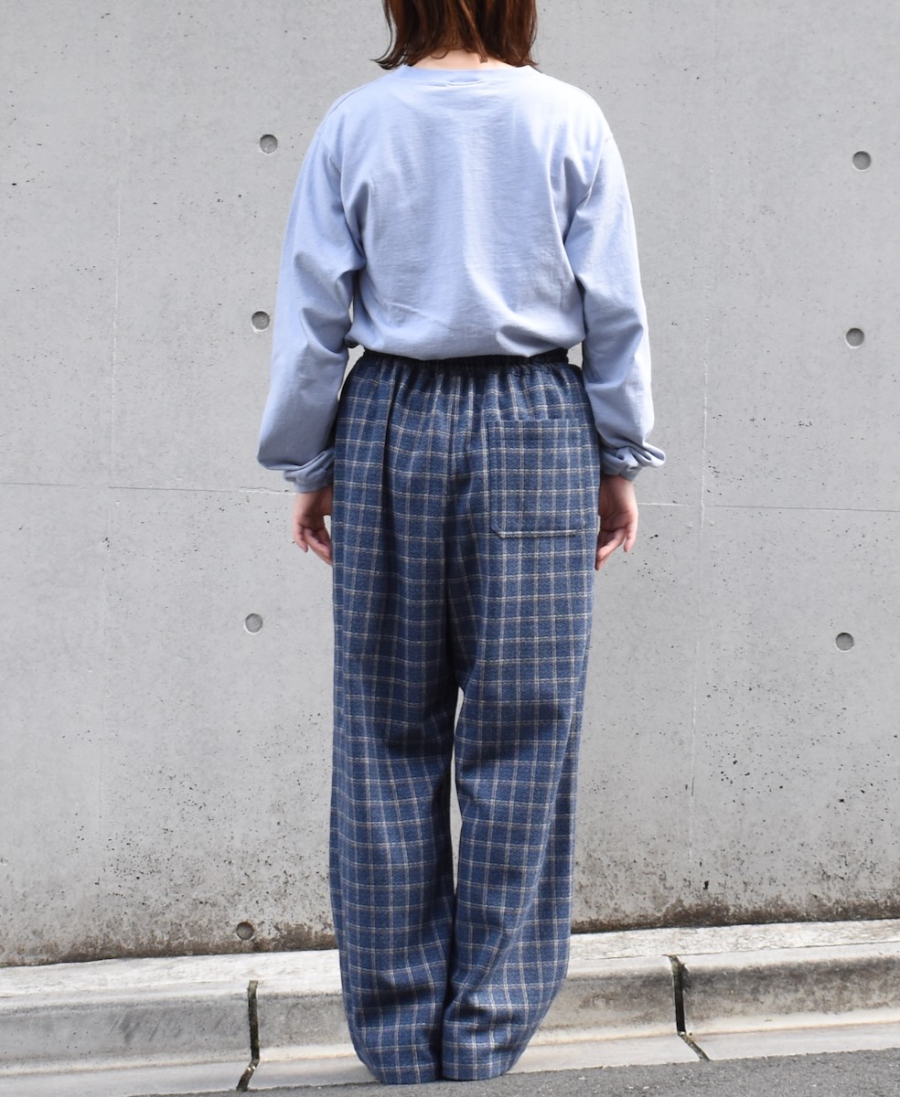 NHT2454WC(パンツ) MIX WOOL CHECK EASY PANTS