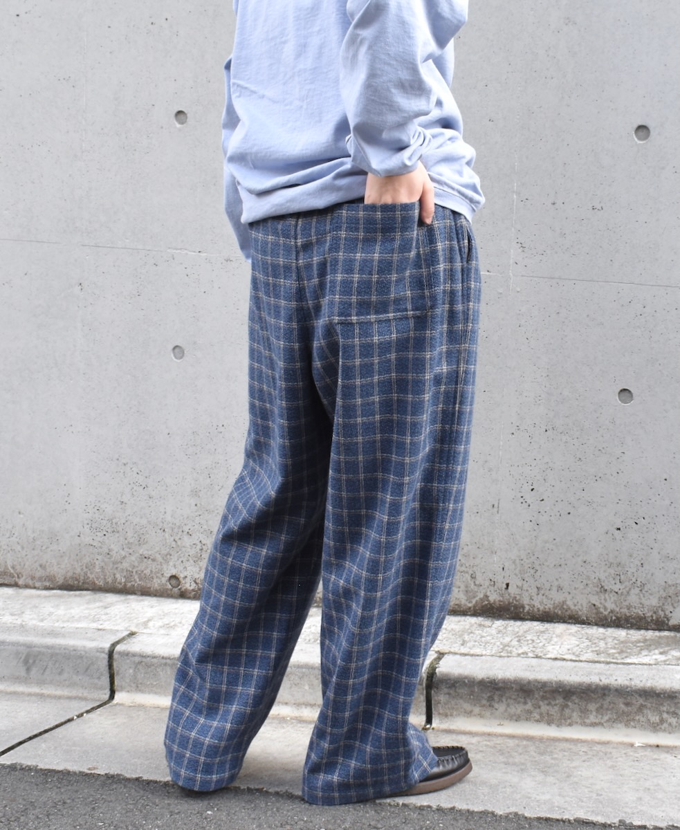 NHT2454WC(パンツ) MIX WOOL CHECK EASY PANTS