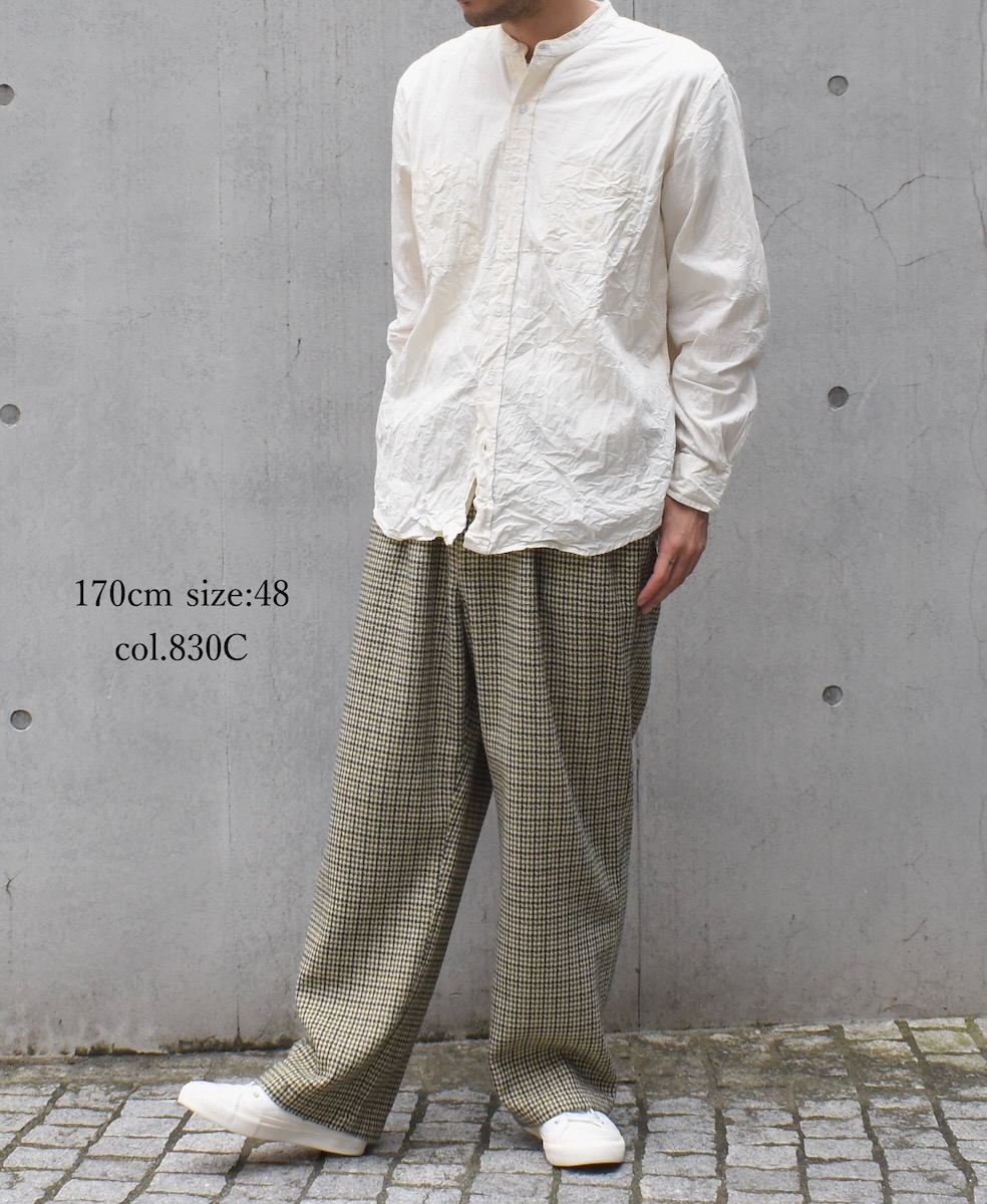 NHT2454WC(パンツ) MIX WOOL CHECK EASY PANTS