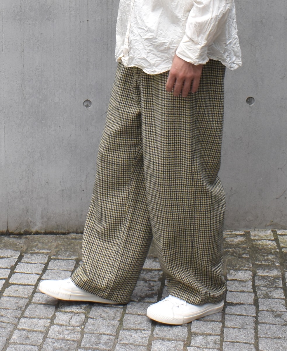 NHT2454WC(パンツ) MIX WOOL CHECK EASY PANTS