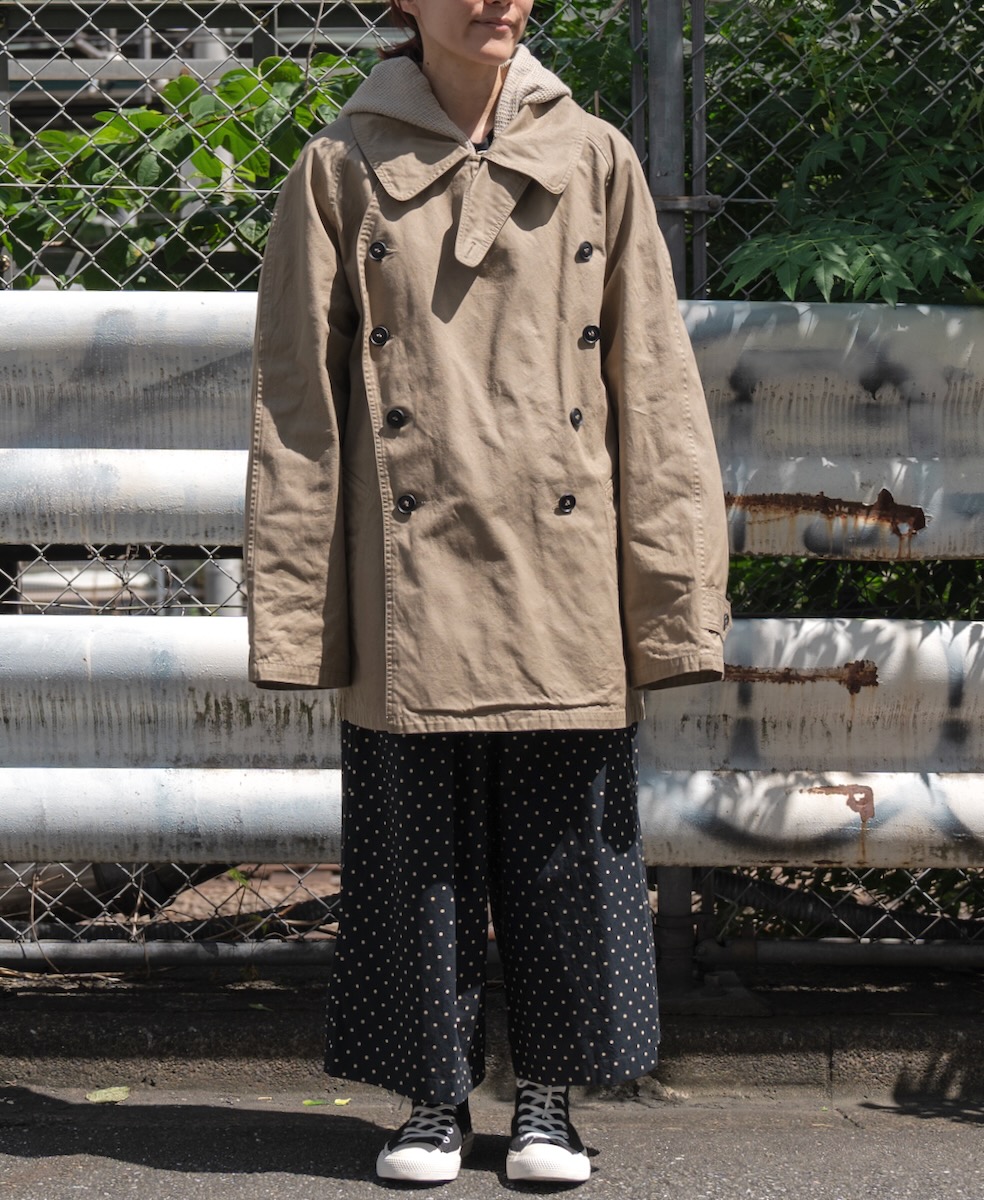 NHT2201DT(コート) HEAVY WEIGHT COTTON TWILL OVERDYE DOUBLE OVER SHORT COART