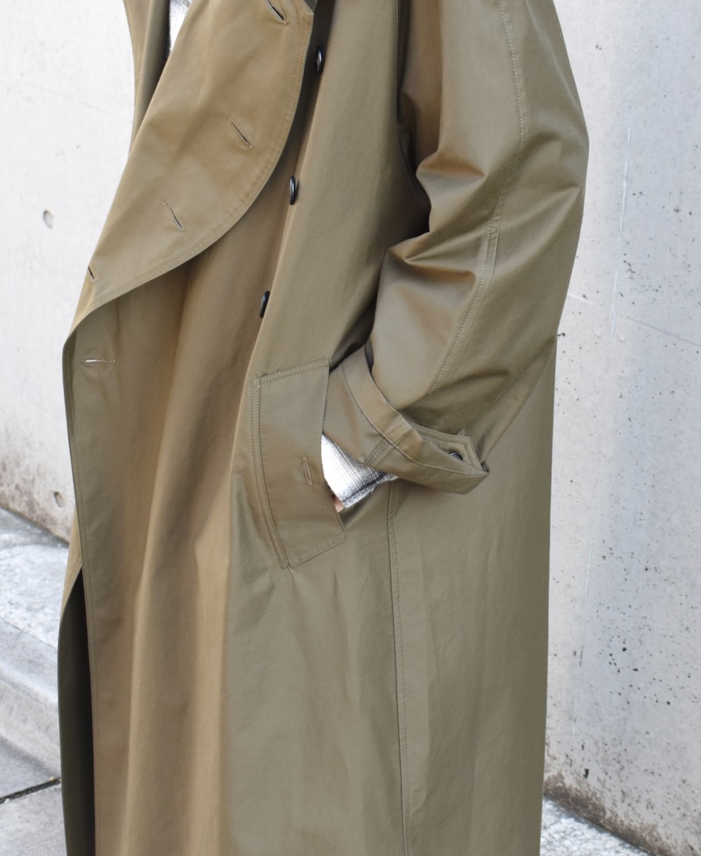 NHT2371KT(コート) COTTON NYLON DOUBLE OVER COAT