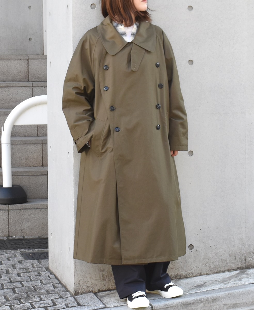 NHT2371KT(コート) COTTON NYLON DOUBLE OVER COAT