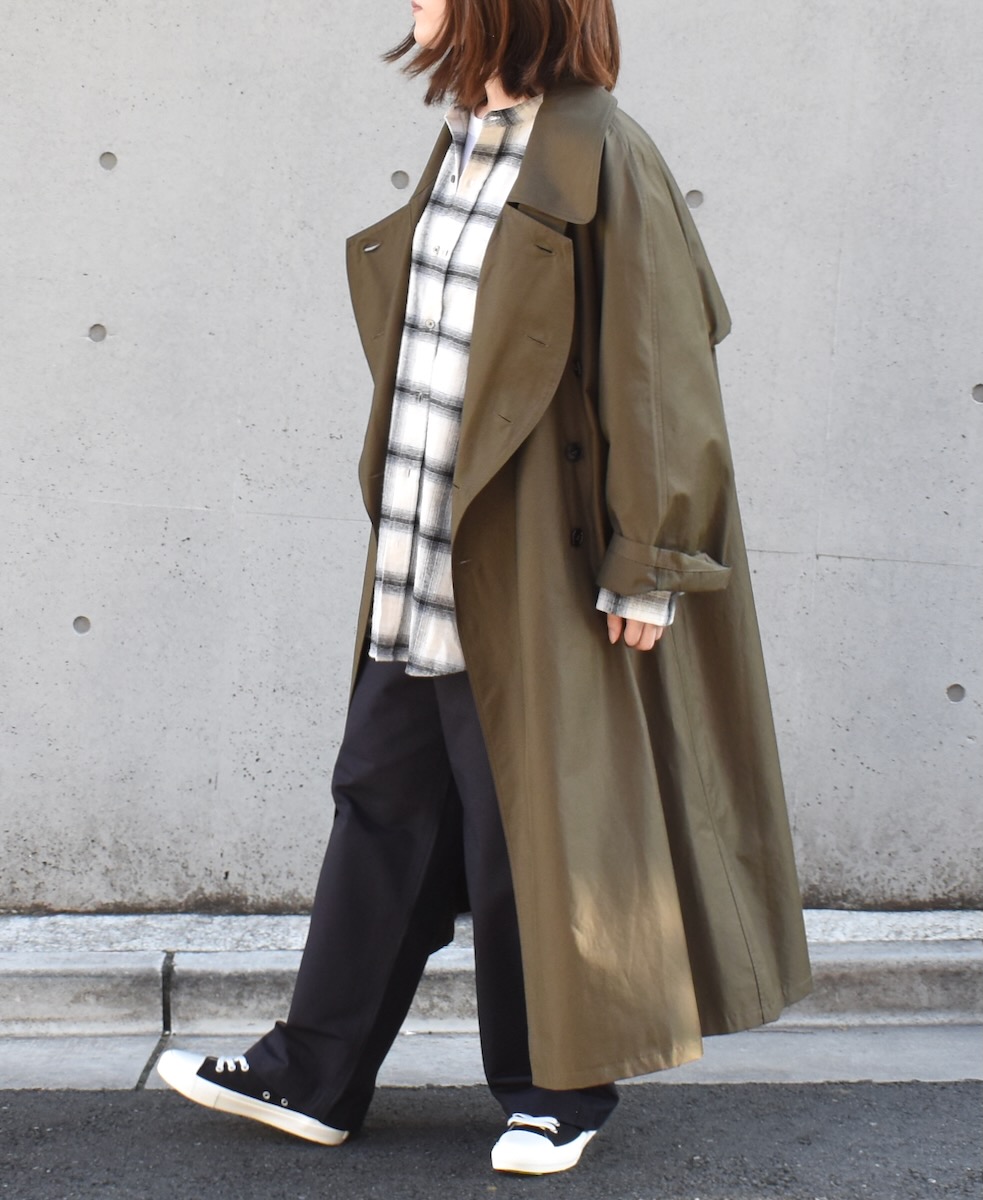 NHT2371KT(コート) COTTON NYLON DOUBLE OVER COAT