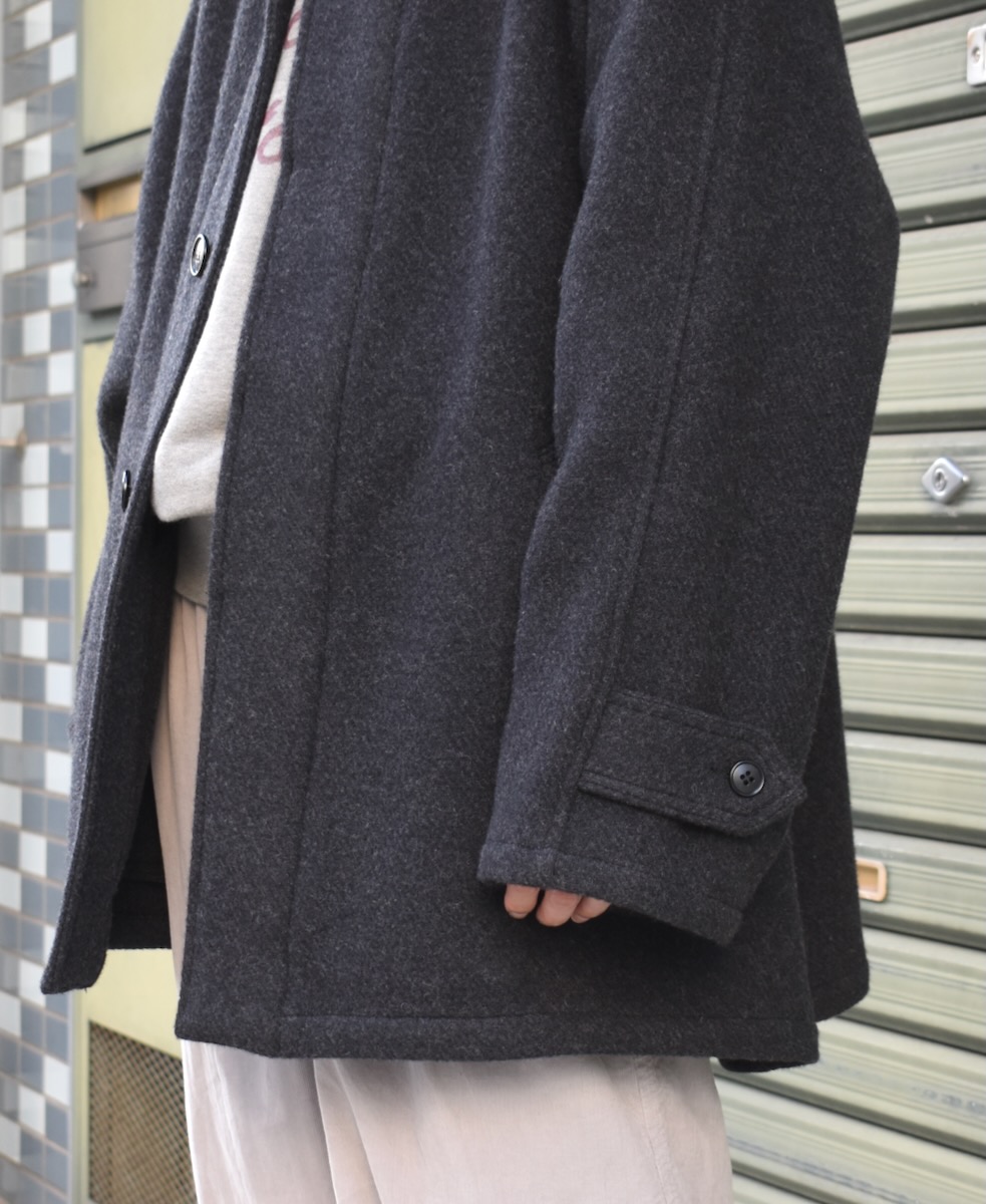 NHT2461WPL(コート) HEAVY WEIGHT WOOL TWILL BALMACAAN SHORT COAT