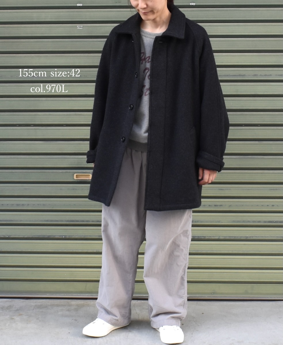 NHT2461WPL(コート) HEAVY WEIGHT WOOL TWILL BALMACAAN SHORT COAT