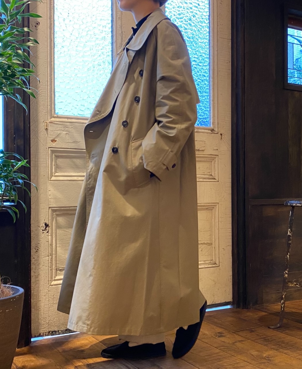 NHT2371KT(コート) COTTON NYLON DOUBLE OVER COAT