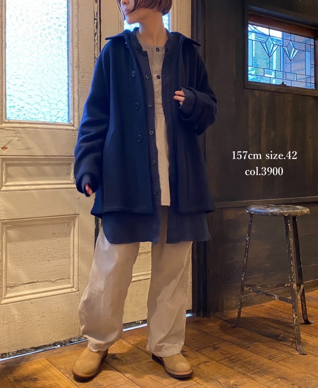 NHT2461WPR(コート) HEAVY WEIGHT WOOL TWILL BALMACAAN SHORT COAT