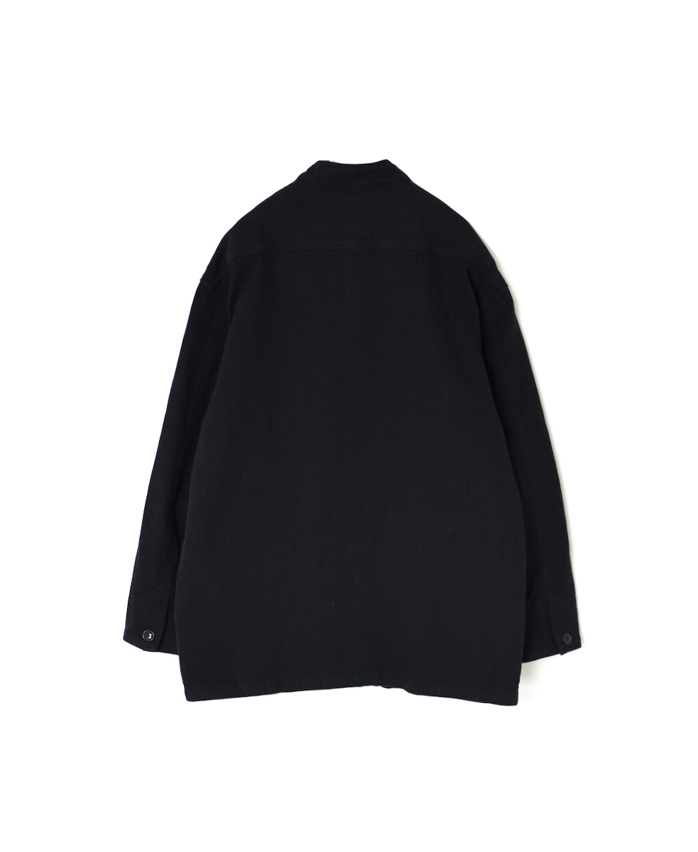 ISNAM2451(ジャケット) COTTON WOOL TWILL BANDED COLLAR JACKET