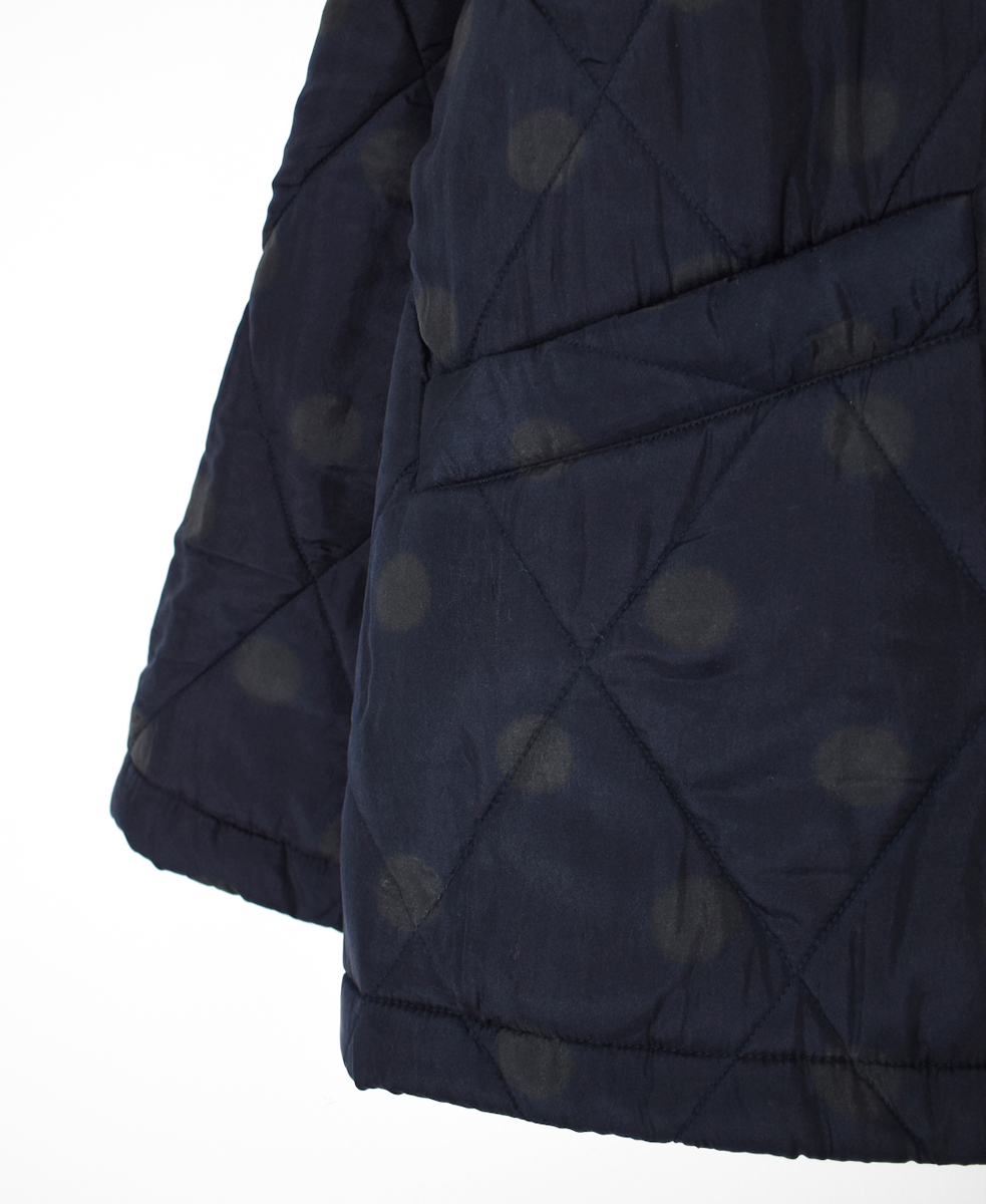 NMDS23542P (ジャケット) PADDED SILK PRINT NO COLLAR DOUBLE JACKET