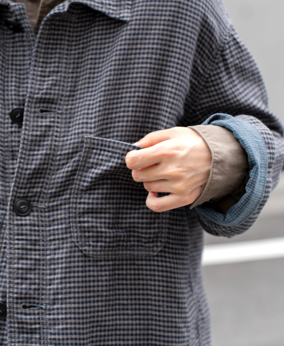 ISNAM2461(ジャケット) 60s COTTON DOUBLE FACE CHECK AUTHENTIC WORK JAKET