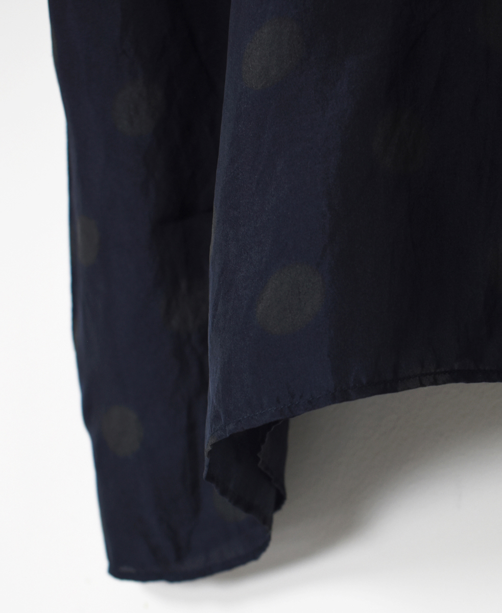 NMDS24521P(チュニック) BANGALORE SILK DOT PRINT DROP SHOULDER TUNIC