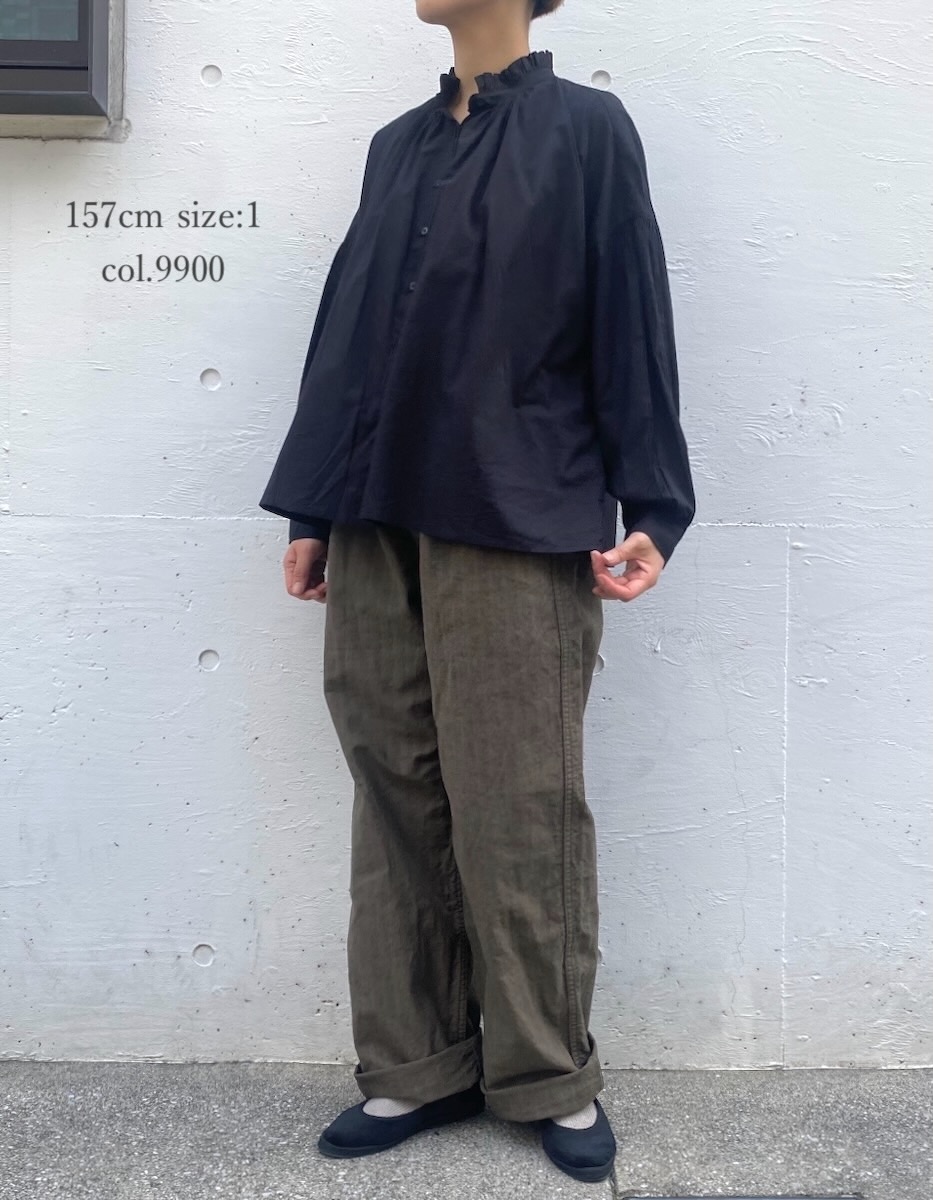 NSL24551(シャツ) 60s CAMBRIC PLAIN FRILL COLLAR SHIRT