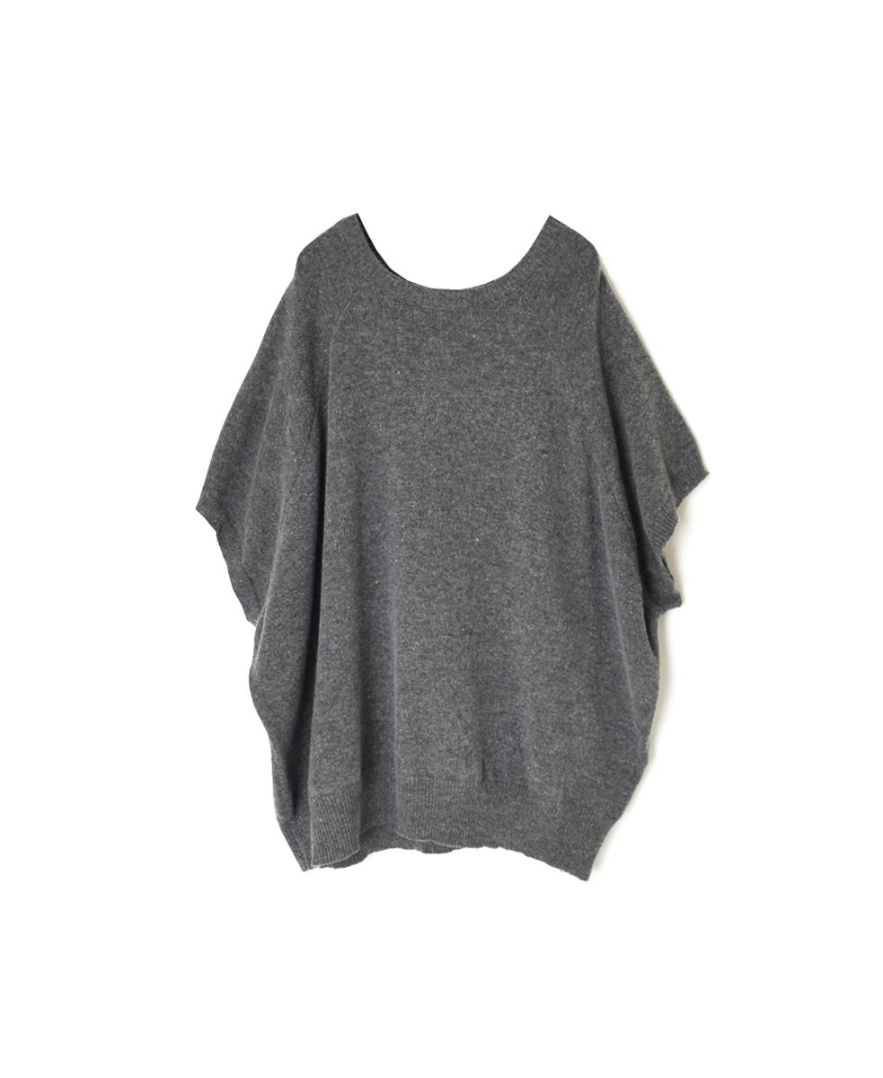 GNSL24513(ニット) 7GG 1PLY WOOL/POLYESTER 2WAY FRENCH/SL CREW-NECK PULLOVER