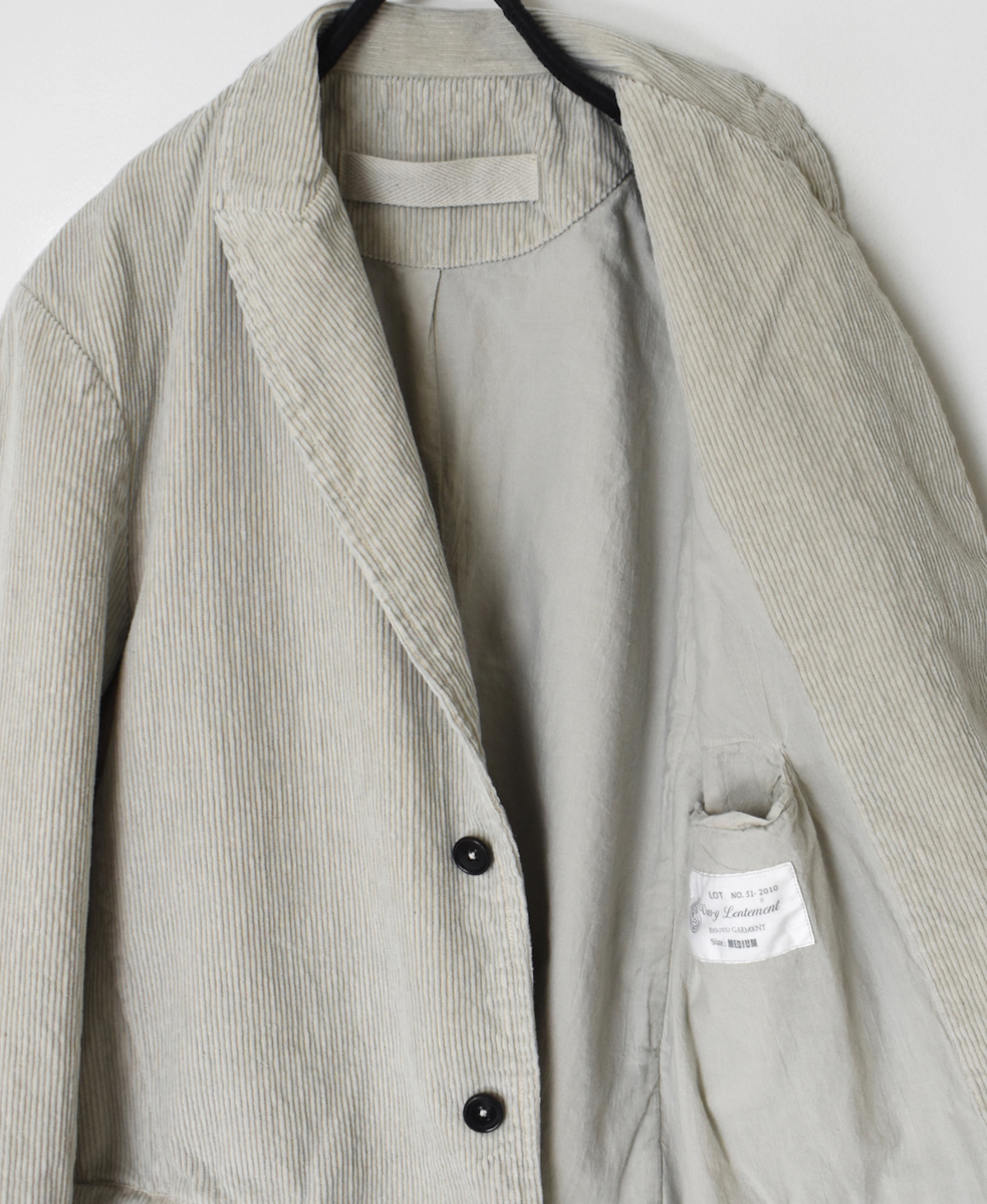 NVL1301C9D (ジャケット) 9WALES CORDUROY/60'S ORGANIC CAMBRIC SIDE VENTS TAILORED  JACET│