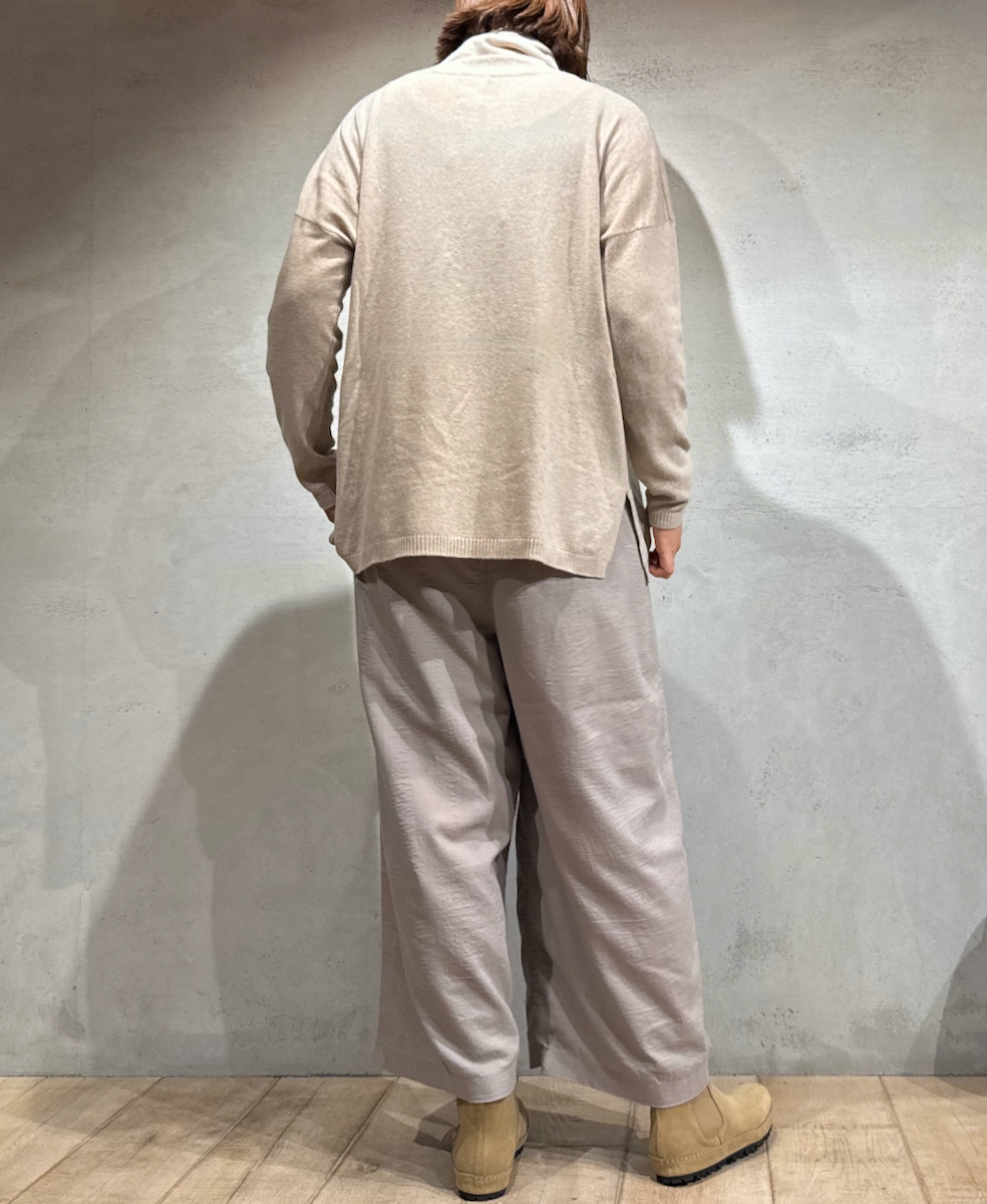 INMDS24744(パンツ) WOOL/COTTON/SILK PLAIN EASY PANTS