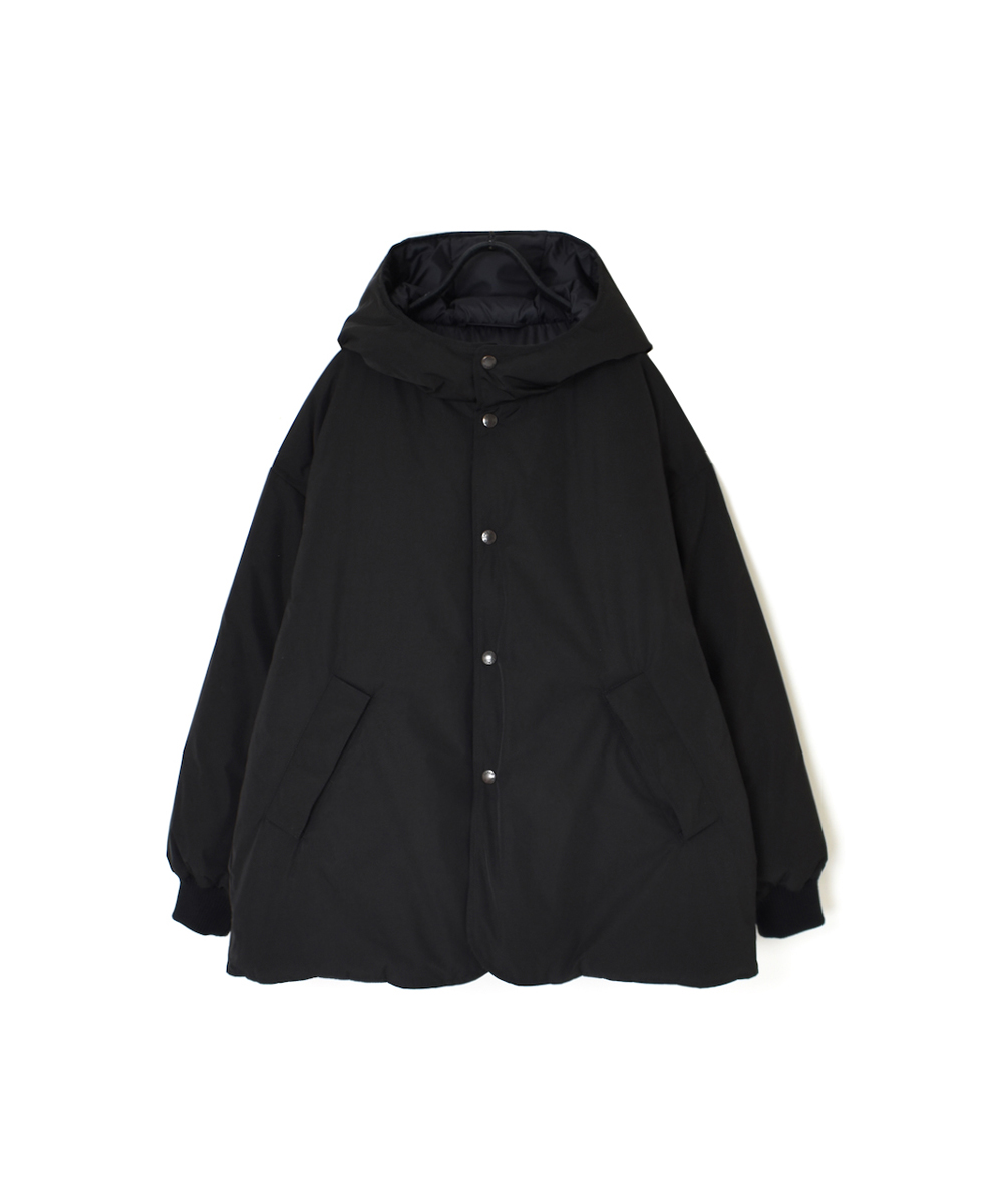 NAM2462 (ジャケット) POLY×COTTON REVERSIBLE DOWN SNAP FRONT HOODED JACKET