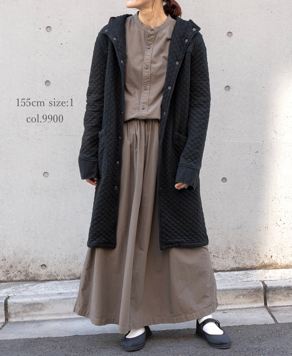 NAM0553 (コート) COTTON QUILT HOODED COAT